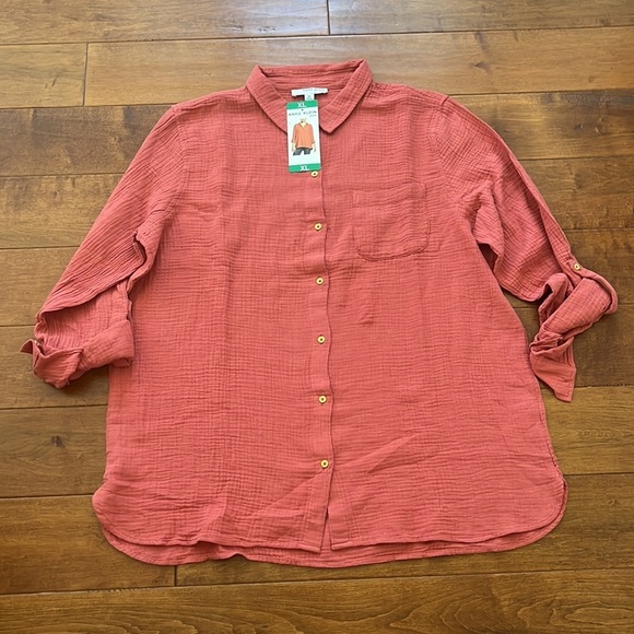 Anne Klein Button Up Shirt Size:XL - Picture 3 of 12